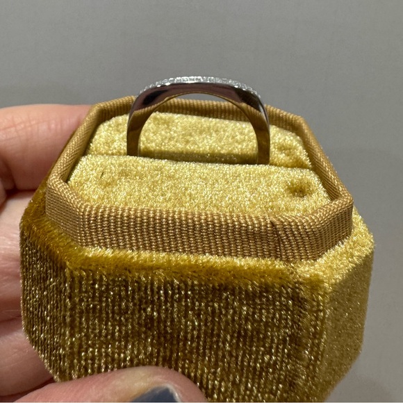 Accents by Affinity Square Pave Eternity Ring size 10 - Picture 5 of 6